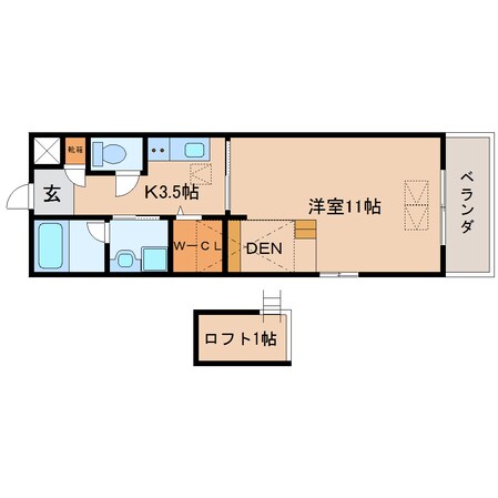 静岡駅 バス9分  小黒二丁目下車：停歩4分 3階の物件間取画像